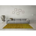 thumbnail image 3 of Ahgly Company Machine Washable Indoor Rectangle Abstract Yellow Modern Area Rugs, 3' x 5', 3 of 4