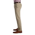 thumbnail image 4 of Men's Haggar Iron Free Premium Khaki Straight-Fit Flat Front Perfect Fit Waistband Casual Pant Sand, 4 of 6