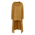 thumbnail image 2 of Yellow Hoodies for Women Loose Hoodie Long Hooded Tops Ladies Sweatshirt Sweater Asymmetric Blouse Fall Tops for Women 2025, 2 of 5