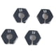 thumbnail image 2 of Adaptador de transmisión de bujes hexagonales de aluminio de 4 piezas de 12 mm y 5 mm de espesor para, Axial, HSP, Negro perfke Rueda hexagonal RC Hub y adaptadores, 2 of 6