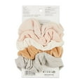 thumbnail image 6 of (5 pack) Scunci No Damage All Hair Mixed Texture Scrunchies, Peach Tones, 5-Pieces, 6 of 6