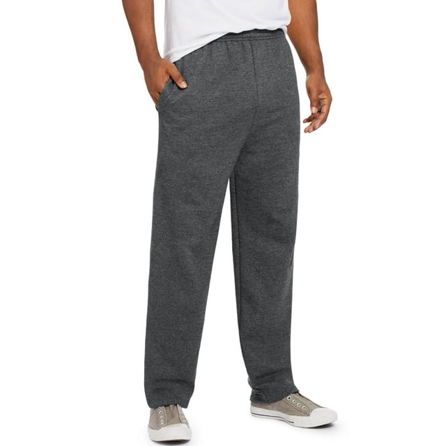 Hanes Mens Comfort Soft Eco Smart Fleece Sweatpants, 2XL, Charcoal Heather