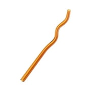 Assorted Reusable Twisted Glass Drinking Straws,Clear,Shatter Resistant,Non-Toxic,Eco Friendly Reusable Straws(Amber)
