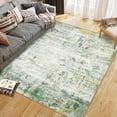 thumbnail image 2 of Washable Area Rugs 10'x13' Non-Slip Modern Abstract Soft for Living Room Entryway Bedroom, Print Pattern, Green, 2 of 6