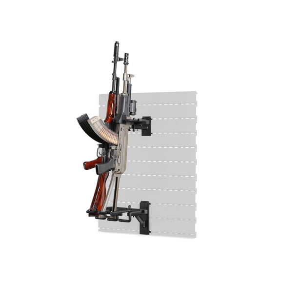 Savior Equipment Angle Adjustable Rifle Wall Rack System, Black, 12in x 4in x 8in