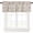 Khaki, variant on Farmhouse Brown Valances for Windows Farmhouse Kitchen Curtains Valances Rod Pocket Valance Curtains for Kitchen Windows Vintage Flower Leaf Botanical Plant Window Valances for Bathroom 60"x18"