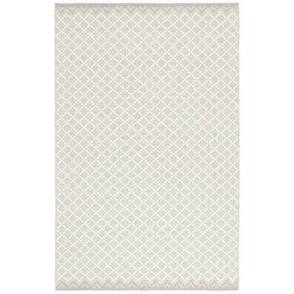 SAFAVIEH Vermont Jilliean Diamond Quatrefoil Area Rug, Gray/Ivory, 8' x 10'