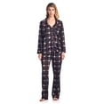thumbnail image 1 of Ashford & Brooks Women's Minky Micro Fleece Button Up Pajama Set, 1 of 4