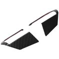 thumbnail image 3 of 2 piezas de cubierta de volante de coche, ajuste de posición izquierda y derecha para Mazda 3/Axela 2020, fibra de carbono, negro brillante, 3 of 5