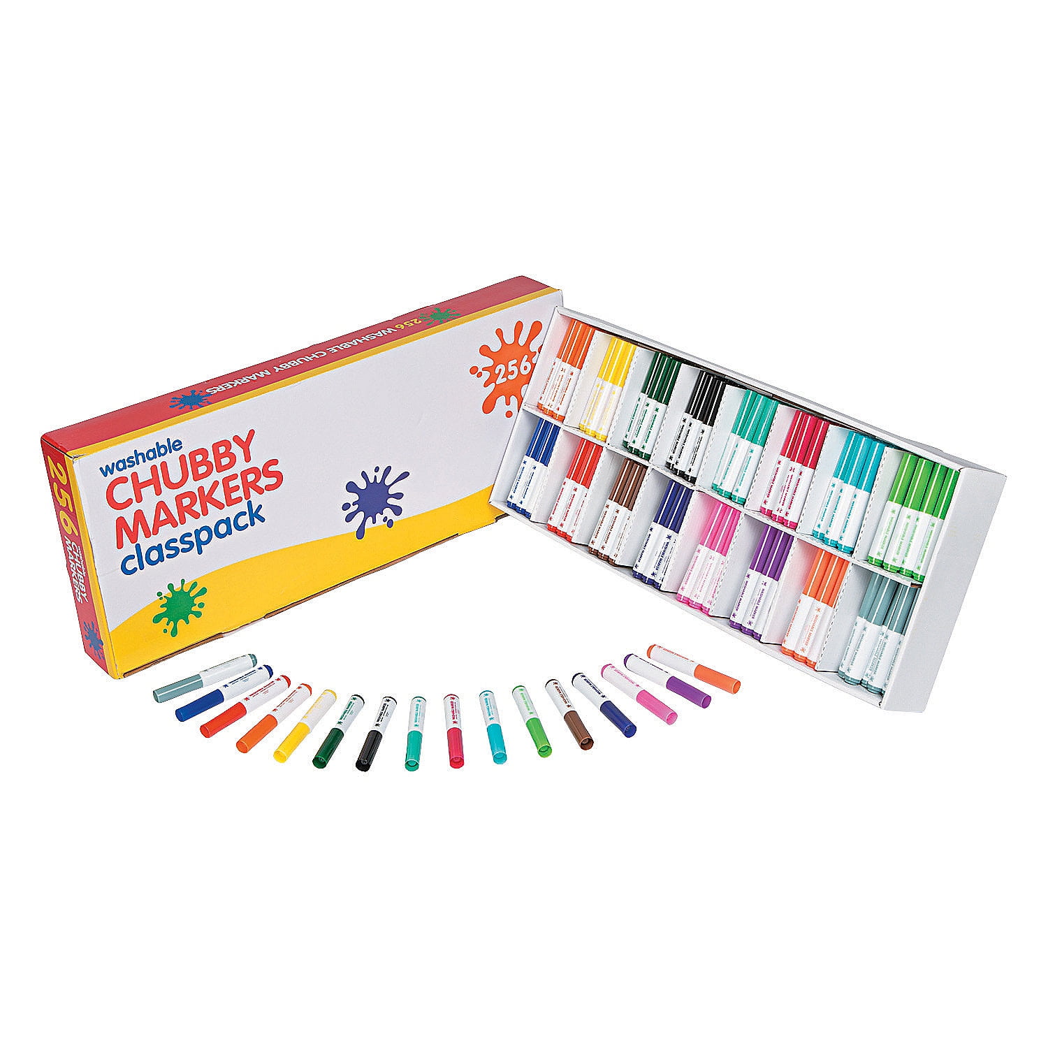 Carioca 40569 JUMBO - Pennarelli maxi punta superlavabili in colori assortiti - conf da 12pz