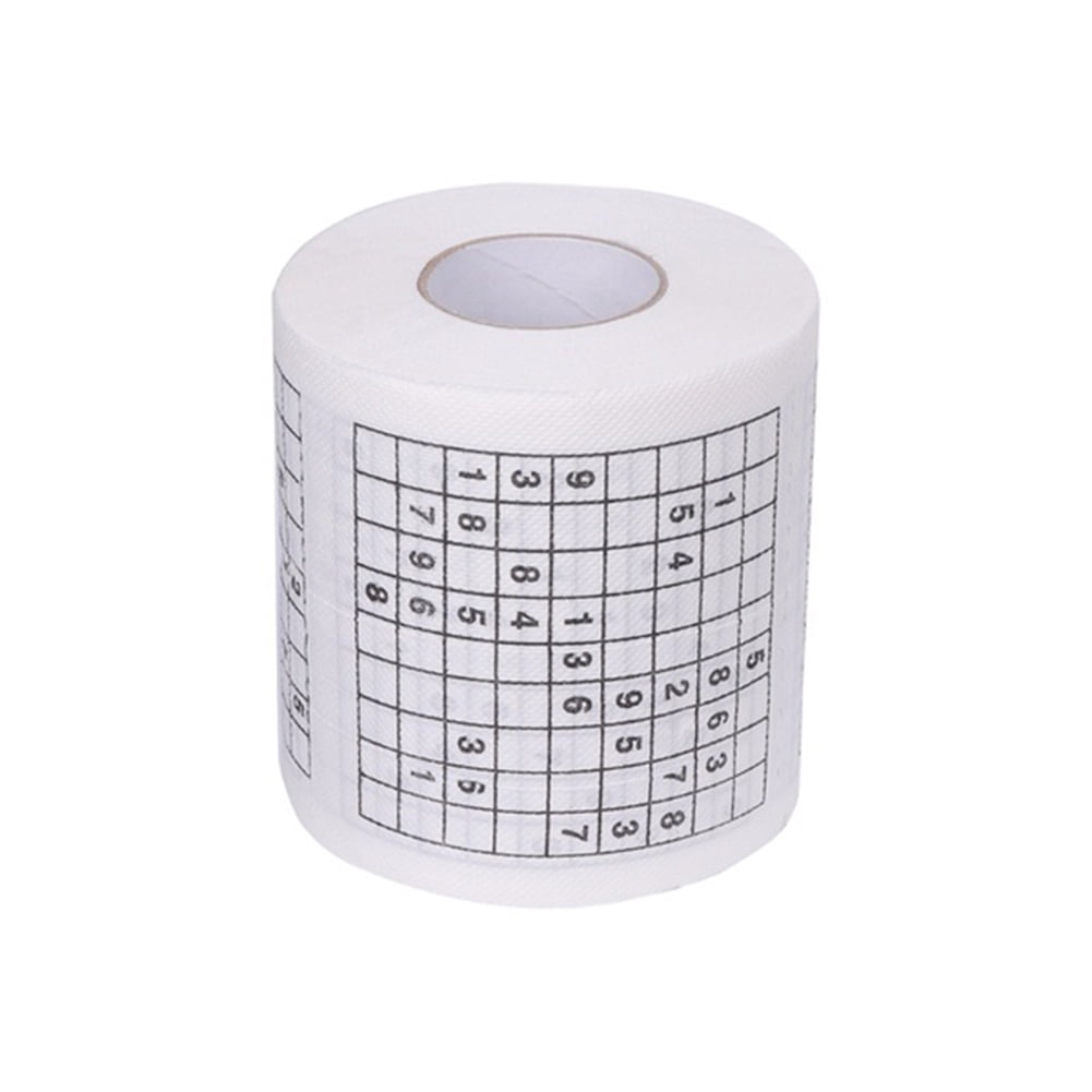 2 rolls of Sudoku toilet paper rolls 2 Rolls Unique Toilet Paper Sudoku  Number Puzzle Game Funny Gift Bathroom Tissue - Walmart.com