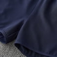 thumbnail image 5 of CPNG Girls Fashion Shorts Summer Thin Solid Color Loose Casual Shorts Elastic High Waist Drawstring Shorts(Navy,7-8 Years), 5 of 8