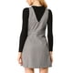 thumbnail image 3 of INSPIRAR CHIC Vestido Pinafore Sin Mangas de Houndstooth para Mujeres S Blanco, 3 of 8