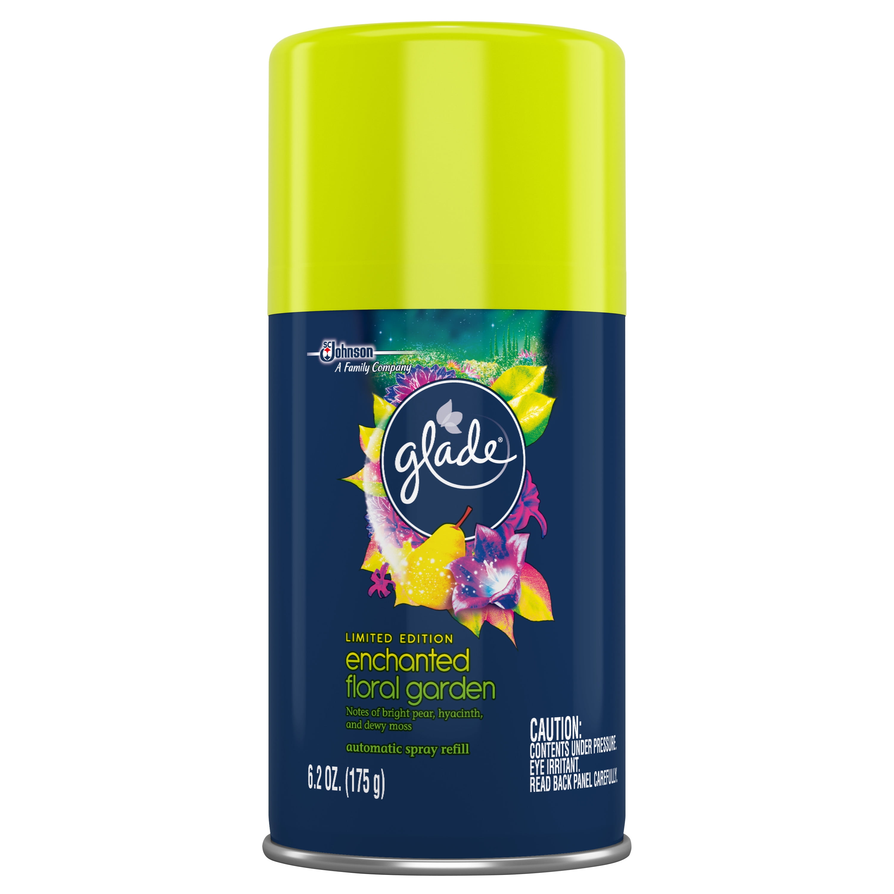 Glade Automatic Spray Air Freshener Refill, Enchanted Floral Garden, 6.