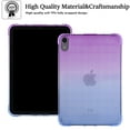 thumbnail image 4 of Dteck Case for Apple iPad mini 6th Generation (2021) 8.3-inch,Shockproof Rubber Gradient Soft TPU Lightweight Protective Shell Back for iPad mini 6,Purple+Blue, 4 of 6