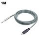 thumbnail image 3 of 1/2/3/5M 6,35 mm 1/4 pulgada macho mono a tipo C cable macho para grabación de audio, 3 of 9