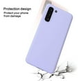 thumbnail image 3 of Designed for Samsung Galaxy S21 Fan Edition,Slim Liquid Silica Gel Shockproof Phone Cover Soft Anti-Scratch Microfiber Lining Protection Case for Samsung Galaxy S21 FE (Light Purple), 3 of 7