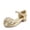 GOLD, variant on Girls’ Closed Toe Dress Shoes Low Heel Ankle Strap Bow Ballet Princess Sandals for Wedding Party