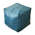 thumbnail image 1 of Housse de pouf Boho Rangement Coussin de Sol Déco Maison Bohème Mariage Bleu Carré, 1 of 8