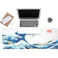thumbnail image 2 of Sea Wave Japanese Cool Mouse Pad Gaming XL Large Desk Mat Long Extended Mousepad Big Table Pads Keyboard Mats for Office Home Gamer 31.5 X 11.8 Inches, 2 of 5