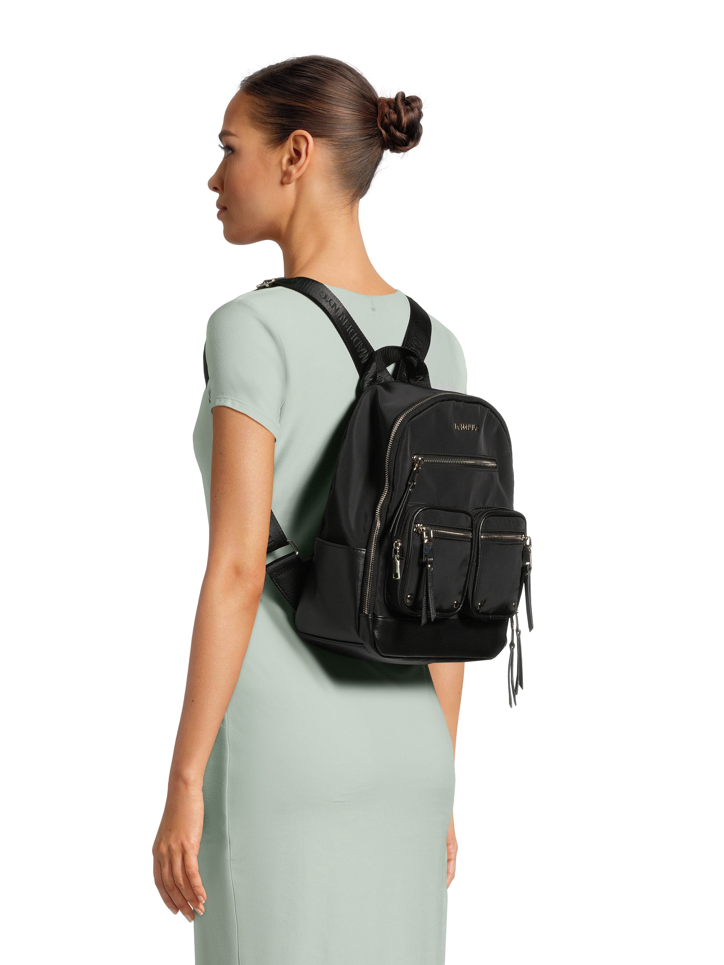 Madden NYC Womens Mini Backpack with Pouch, Black Liberia | Ubuy display picture 2