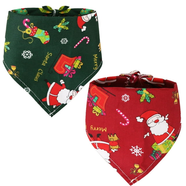 Pañuelo para perros Bufanda navideña para mascotas Triángulo Pañuelo para mascotas Zhivalor CPB-CJZ566-4