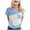 A-Light Blue635, variant on XIAONU Summer Women's Brazil Flag Crew Neck Tee Short Sleeve Game Day Casual Summer T-Shirt