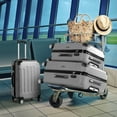 thumbnail image 3 of Ktaxon Luggage 3 Piece Sets, ABS Hardside Lightweight Suitcase with TSA Lock Spinner Wheels, 20in 24in 28in, Gray, 3 of 10
