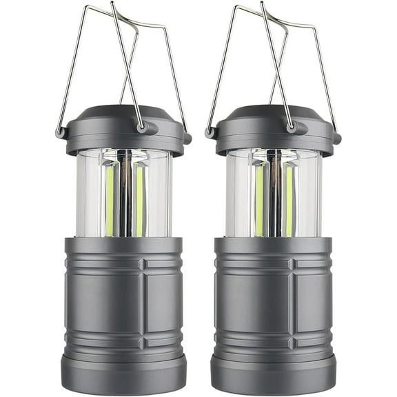 LED Camping Lantern ,Battery Powered Hanging Lanterns for Camping Hiking,Hurricane ,Power Outages,2-Pack