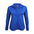 thumbnail image 2 of ACTIVE UNIFORMS Women's Ultra Soft Stretch Zip Up Scrub Jacket (True Navy Blue, X-Large), 2 of 6