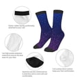 thumbnail image 3 of Uemuo Neon Glitter Printed Kids Boys Socks Seamless Crew Socks Crazy Funny Athletic Sport Socks for Children, 3 of 6