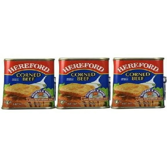 Hereford Corned Beef Canned 3Pk 12oz Cans No Added Hormones