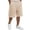 Khaki, variant on Mens Workout Sweat Shorts Casual Fitness Shorts Athletic Gym Shorts For Men Elastic Drawstring Waist with Pockets Green L