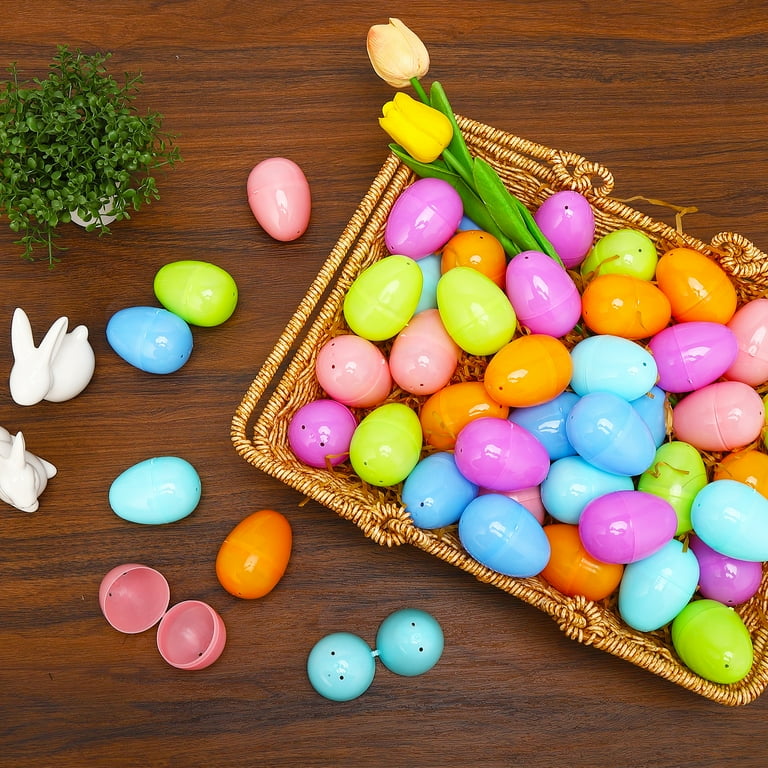 Sea Shell Shaped Plastic Easter Eggs Opal Fillable Empty Perfect For Hiding Treats Easter Hunt Easter Basket Egg Toy Surprise Egg Hunting Set Of 10