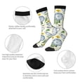 thumbnail image 6 of Goofa Vintage Utensils Printed Men's Crew Socks, Soft Durable Breathable Moisture-Wicking with Odor Control Cotton socks, 6 of 9