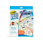 Crayola Color Wonder Mess Free Fingerprint Activity Book, 27 Pgs, Toddler Art Supplies, Coloring Book, Travel Activity, Gift, Ages 3+