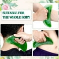 thumbnail image 3 of Gua Sha Massage Tool with Handle Resin Massage Tools Lymphatic Drainage Massager Body Shaping Gua Sha Tools for Full Body Men Women Birthday Festival Holiday Present (Green), 3 of 5
