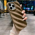 thumbnail image 4 of Water Ripple Pattern Case for iPhone 13 Pro Max Soft TPU Shockproof Camera Protective Cute Phone Case for Women Girl for iPhone 13 Pro Max 6.7 Inch Khaki, 4 of 7