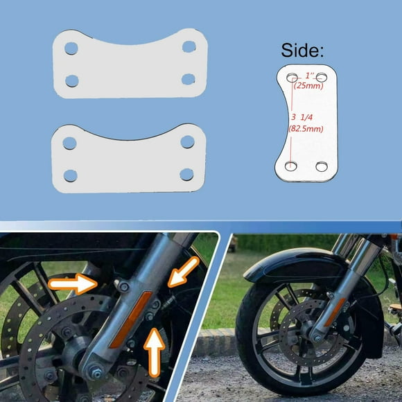 Tcmi avant 21 Pieds' Roue Fender Risers Lift Brackets pour Harley Davidson Touring Electra Glide Street Glide Road Glide Road King Modèles 2014-2022