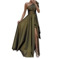 thumbnail image 2 of Gspmoly Robes pour Femmes Grande Taille, Mode Femmes Décontracté Uni Strass à une Épaule Robes de Soirée Robes de Cocktail pour Femmes Offres, 2 of 6