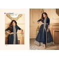 thumbnail image 4 of Reception Wear Designer Anarkali Gown Dress Indian Pakistani Salwar Kameez Suits ( Blue, 3XL - 48 ), 4 of 5