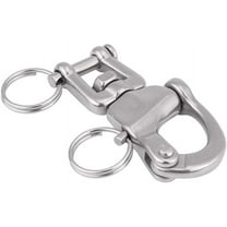 BUZIFU Snap Swivel Shackle, 316 Stainless Steel Swivel Eye Snap Shackle Quick Release Marine Swivel Shackle for Sailboat Spinnaker Halyard(70mm)