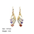 thumbnail image 4 of Xihbxyly Pendientes Chapados En Oro, Joyería de Aleación con Un Diseño Único, Accesorio Elegante para Mujer, Un Par Elegante para Diversas Ocasiones, Regalo Perfecto para Amigas, Elegante Declaración, 4 of 7