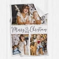 thumbnail image 2 of AISENIN Custom Photo Collage Blanket Customized Bed Blanket with Pictures AND Text for Mom Dad Personalized Throw Blanket for Christmas Memorial Gifts, 2 of 5