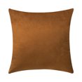 thumbnail image 1 of Funda de almohada de terciopelo cuadrado con forma de almohada Funda de almohada de decoración de sofá de color sólido, café sidaley HA003042-08, 1 of 6