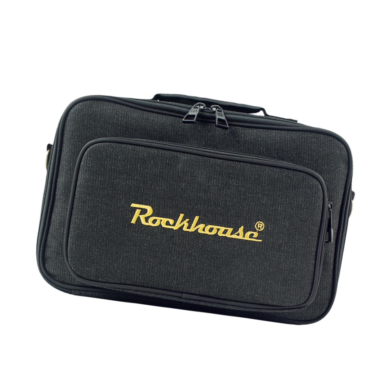 LeeQinersw Guitar Effects Pedal Board Bag Multieffects Carrier for Daily Transport Show S Black S