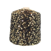 1 roll Polyester Sequins Yarn for Knitting Crochet Supplies Coffee 3~6mm