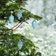 thumbnail image 4 of Fnochy 8 PCS Glitter Pinecone Christmas Ornament 3.5 Inch for Xmas Tree DIY Crafts Fall Party Decorations, 4 of 6