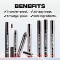 thumbnail image 4 of Sacheu Lip Liner Stay-N - Delineador de labios Peel Off Tattoo Peel Off Lip Stain Tinte de labios de larga duración Peel Off Infundido con ácido hialurónico y vitamina E cLOVER, 4 of 9
