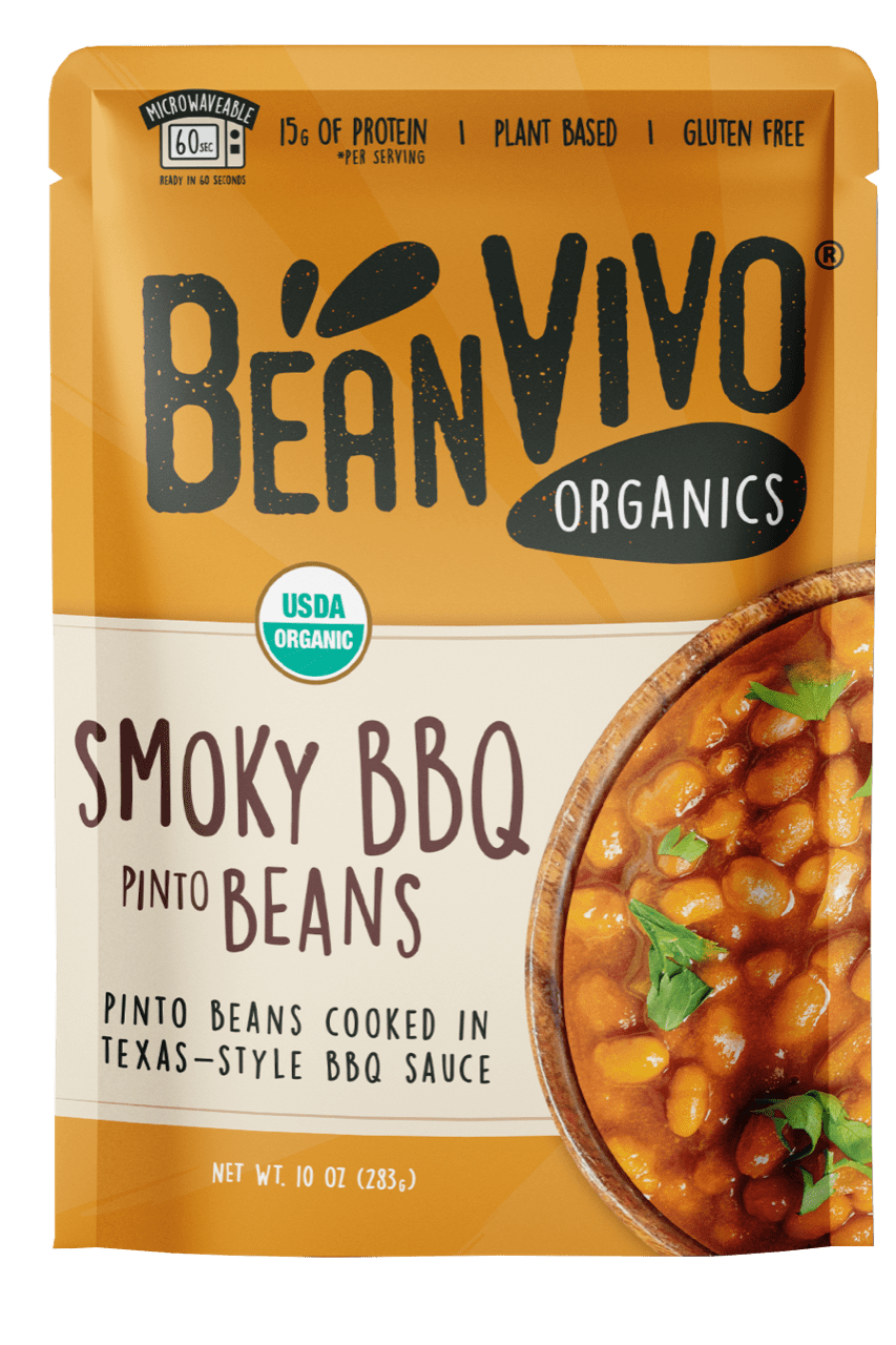 Bean Vivo Organic Smoky BBQ Pinto Beans, 10 oz. Pouch